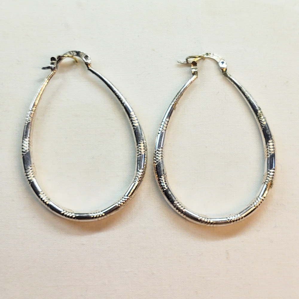 Elegant Silver Hoop Earrings